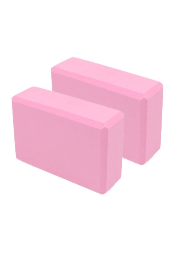 2 Pcs Yoga Blocks, 9"x6"x3" EVA Foam for Pilates - Image 1
